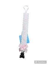 Load image into Gallery viewer, Sardon  dummy clip. White with blue or Pink. 727
