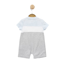 Load image into Gallery viewer, Mintini Boys Blue/Grey/white romper 5788
