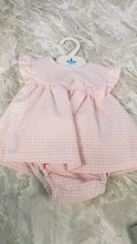 Load image into Gallery viewer, Sardon Pink gingham dress and pants 674
