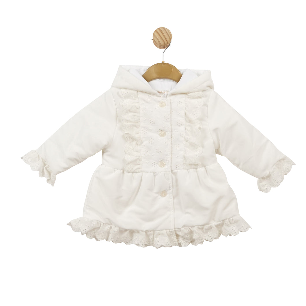Mintini Girls White coat 5601