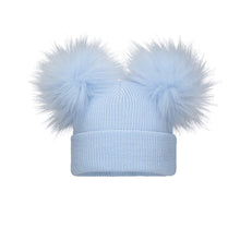 Load image into Gallery viewer, Pom Pom Envy Baby double pom Pink, White or Blue
