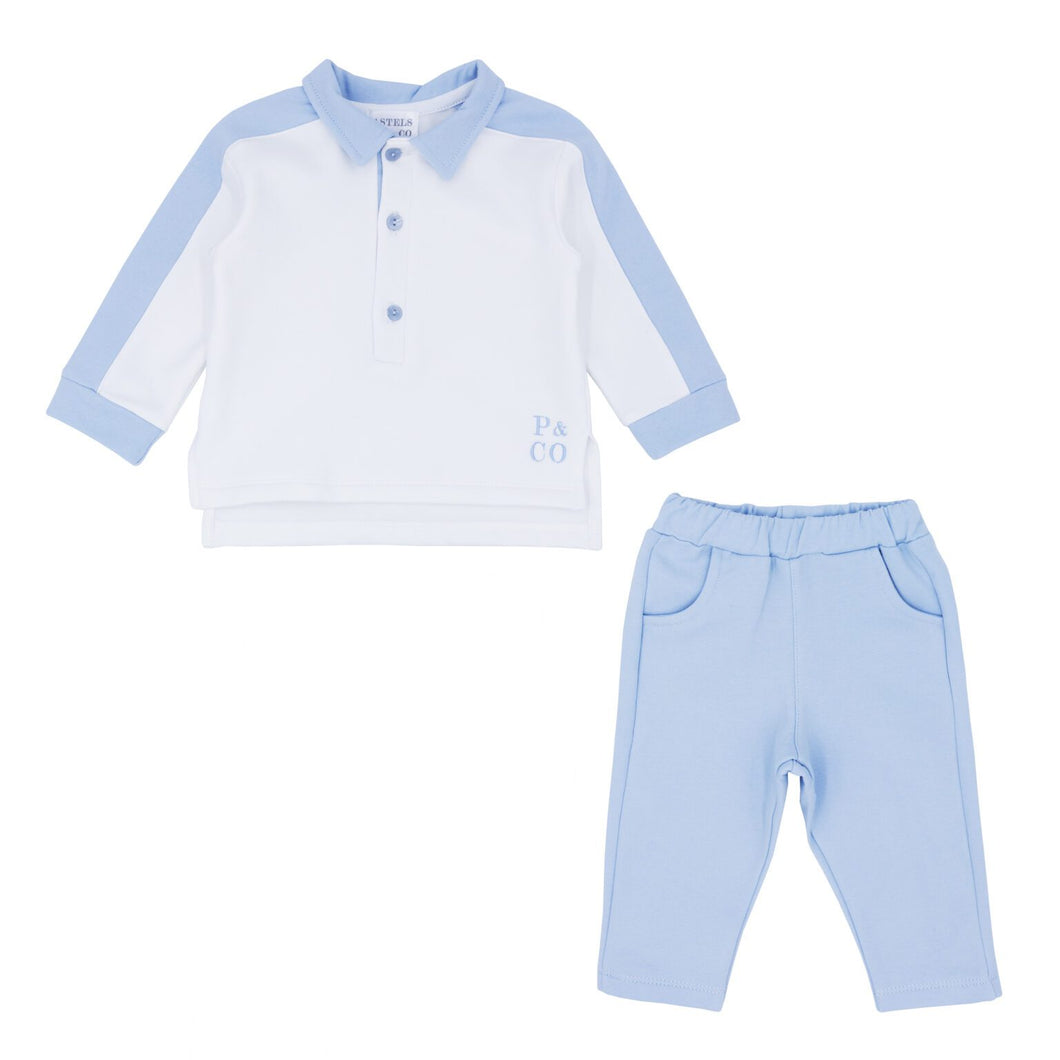 Pastels & Co Rugby top and trouser suit  Albie