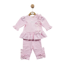 Load image into Gallery viewer, Mintini Pink 2 piece suit with bow trims 5525
