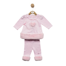 Load image into Gallery viewer, Mintini Pink Legging suit with fur trim 5540
