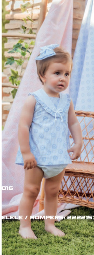 Babiné Baby dress and pants.   Pink or Blue. 016