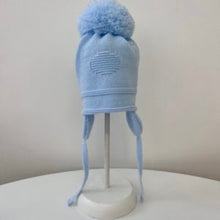 Load image into Gallery viewer, Single Pom Pom hat Pink, Blue or White  Kindred  029
