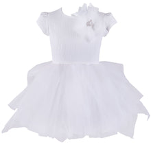 Load image into Gallery viewer, Daga White Tulle Trim Dress 9330
