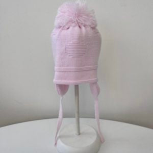 Single Pom Pom hat Pink, Blue or White  Kindred  029